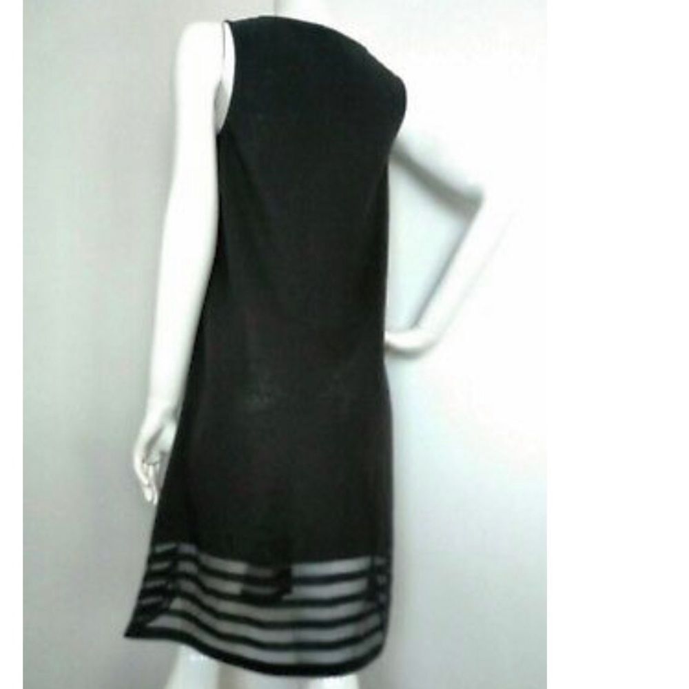 COS Black Sleeveless A-Line Dress with sheer accents at hem Size XS - Picture 14 of 15